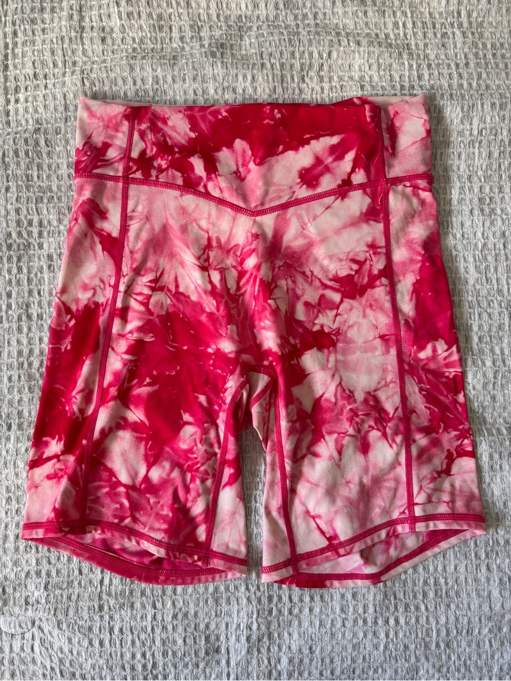 Balance Athletica Pink Tie Dye Bike Shorts